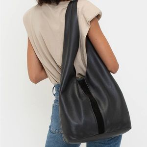 BRAND NEW UNUSED MOLLY G BLK LEATHER Pauly HOBO